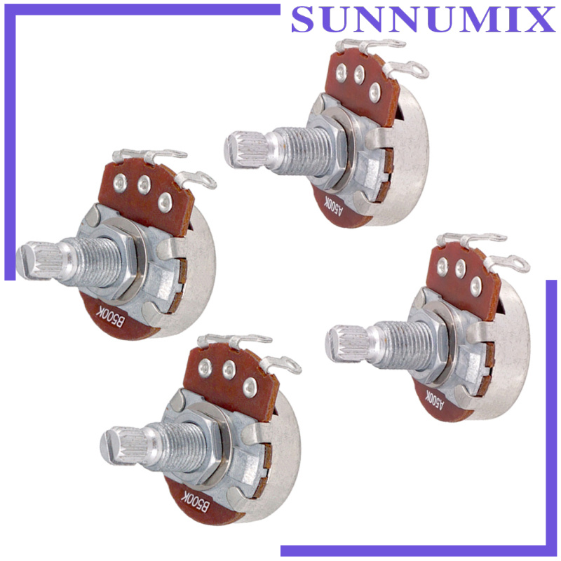 Bộ Chiết Áp mini A500k B500K Đường Kính 24mm Cho Đàn Guitar