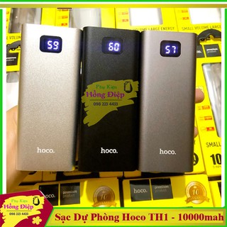 Sạc Dự Phòng 10000 mah Hoco TH1 Chính Hãng.Có Màn Hình Hiển Thị Dung Lượng Pin