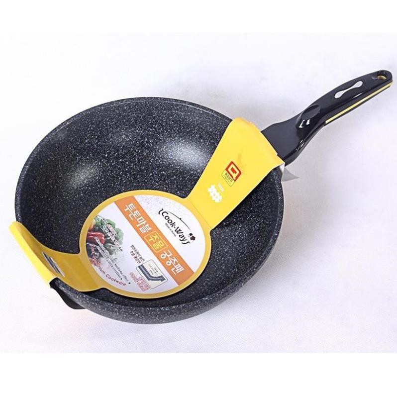 [TB02] Chảo đá chống dính sâu lòng CookWay Hàn Quốc SSWIH4-30 size 30cm dùng được trên bếp từ