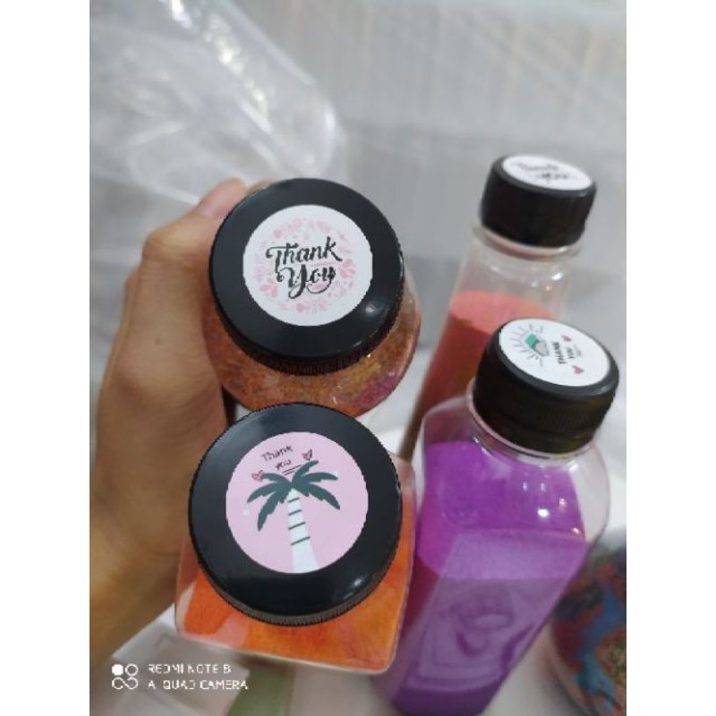 Combo 100c tem dán thank you 2.5cm có sẵn keo