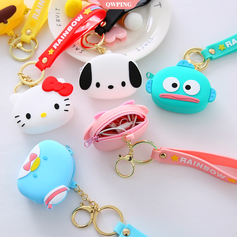 Ví Silicone Đựng Tiền Xu Mini Đa Năng Họa Tiết Hoạt Hình Dễ Thương