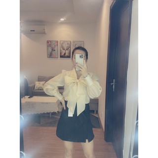 Áo sơ mi cổ nơ