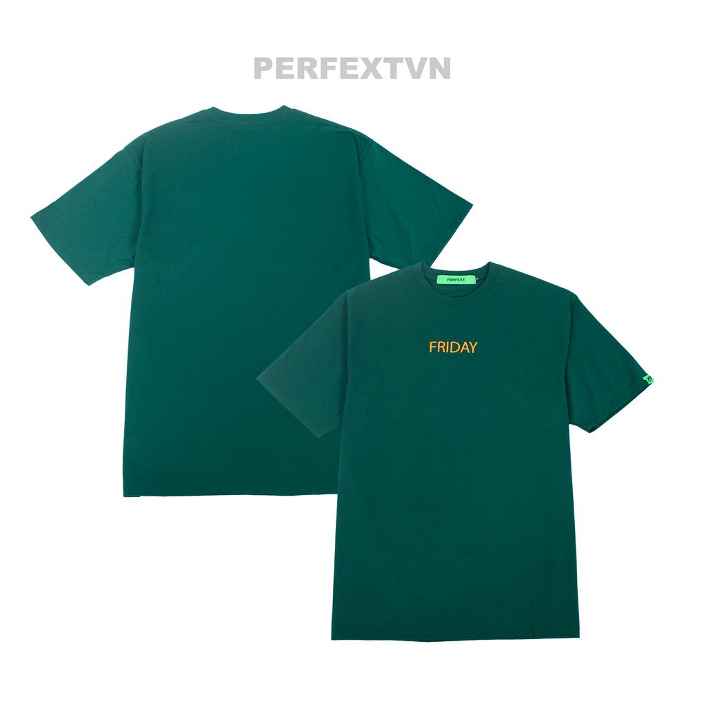 Áo Thun Unisex Perfext 7-Day Collection Tee Áo Phông Nam Nữ Tay Lỡ Cổ Tròn Hoạ Tiết In/ Thêu