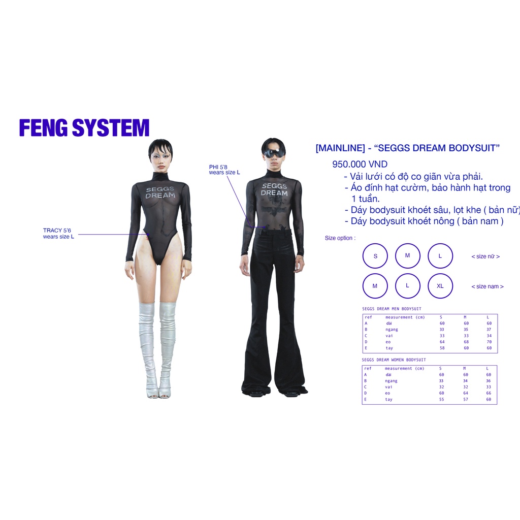 “  FENG BODYSUIT LƯỚI NAM ĐÍNH HẠT   - SEGGS DREAM MEN/WOMEN  BODYSUIT”
