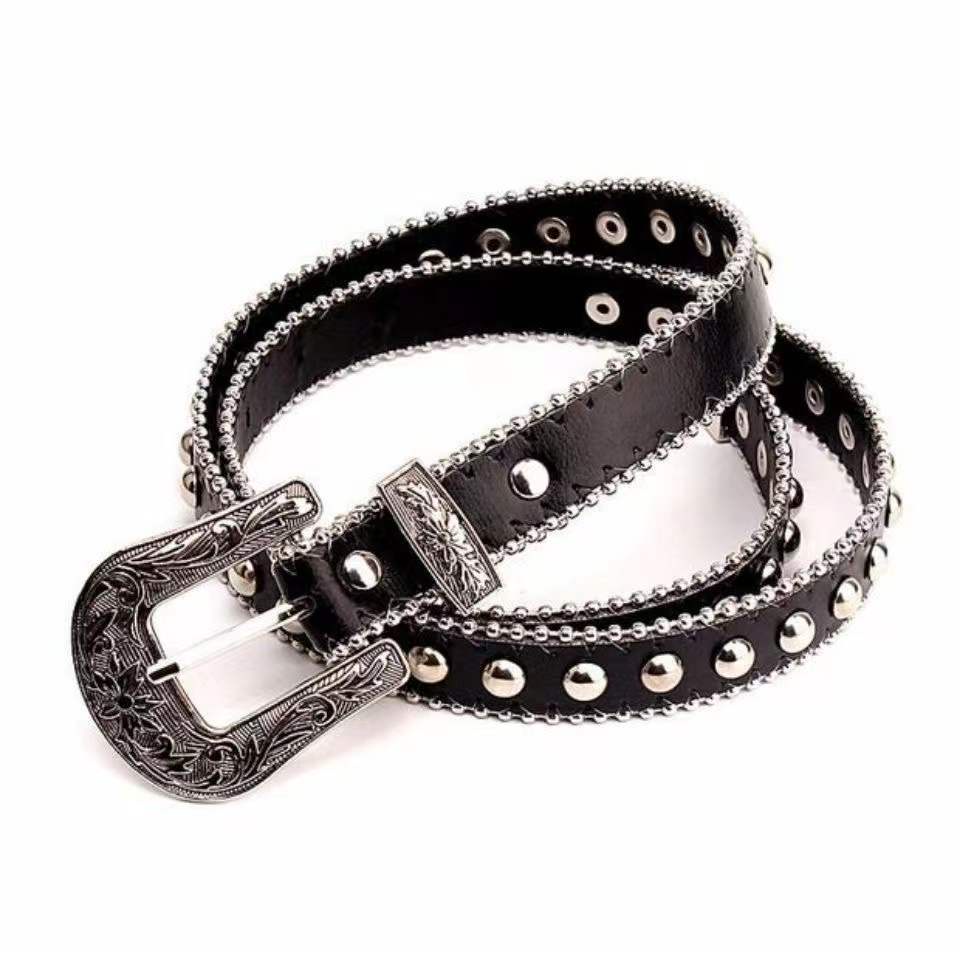 Dây Nịt Đính Đinh Tán Phong Cách Âu Mỹ Thời Trang Cho Nữ