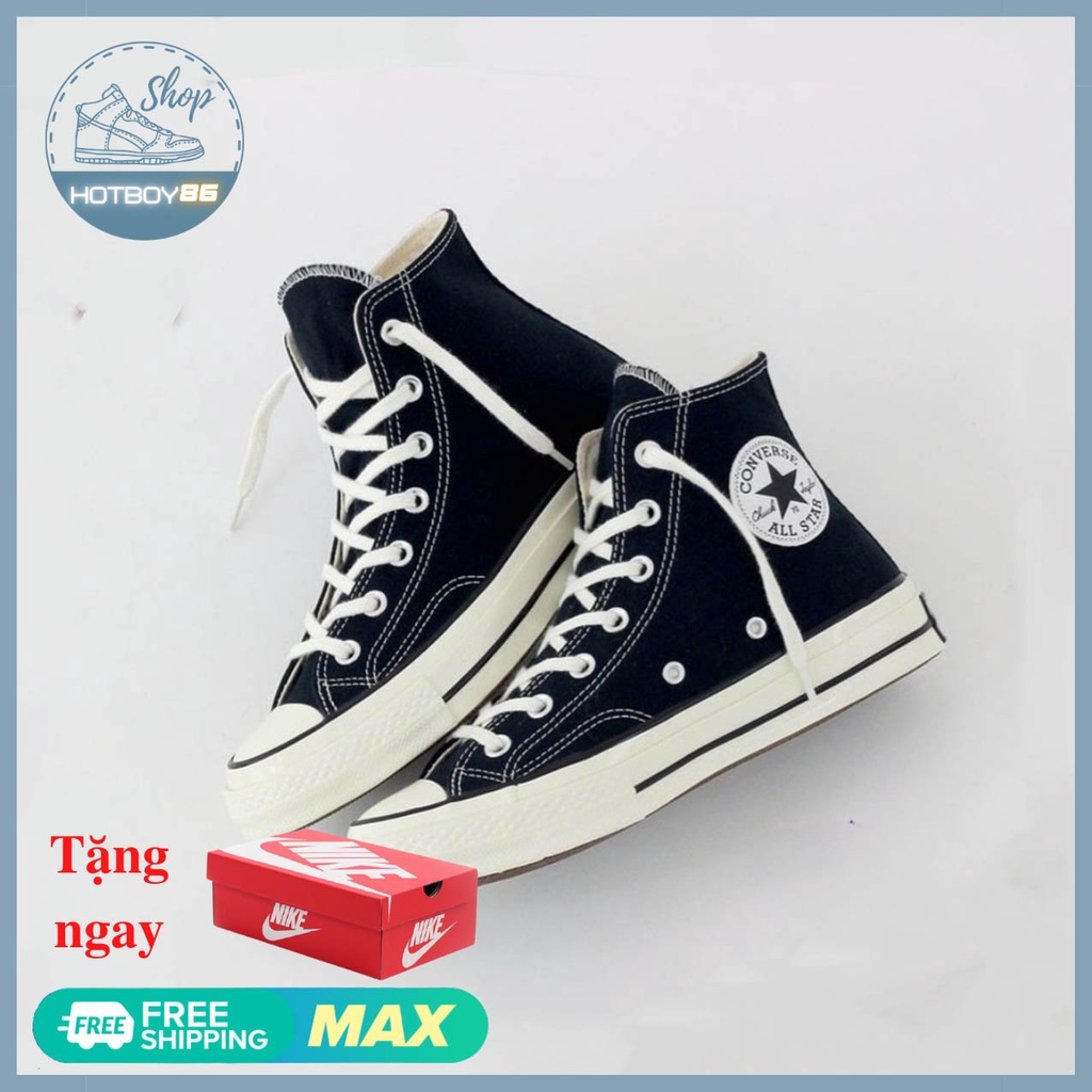 Giày sneaker cv classic đen trắng cao cổ nam nữ / hotboy 86