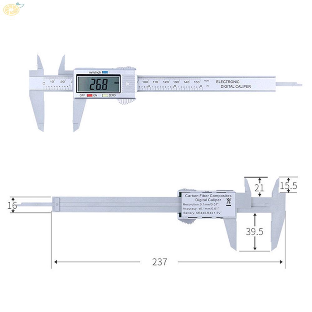 Thước Cặp Điện Tử 0~150mm/ 0~6 Inches On/ Off 1m/ S 0.1mm/ 0.01inch