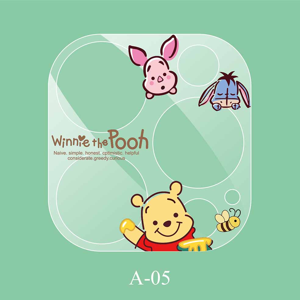 Miếng Dán Cường Lực Bảo Vệ Camera Họa Tiết Hoạt Hình Cho iPhone 14 / 14 Pro / 14 Pro Max / 14 Plus / 14