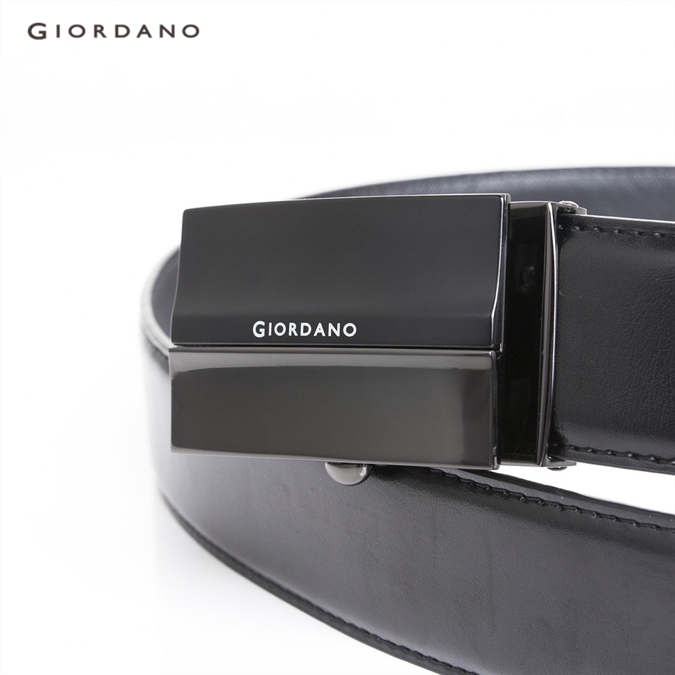 Dây thắt lưng nam khóa tự động bằng chất synthetic leather da xịn thời trang thương hiệu Giordano Free Shipping 95132522