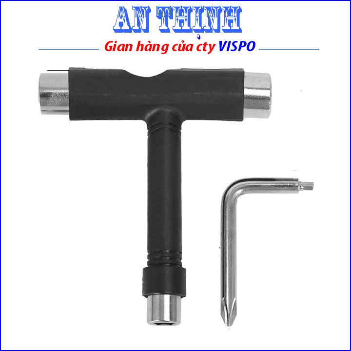 Dụng cụ tháo lắp sửa chữa ván trượt - tool ván trượt chữ T đa năng, vặn các ốc 10-12-14 tua vít vặn ốc 6 cạnh