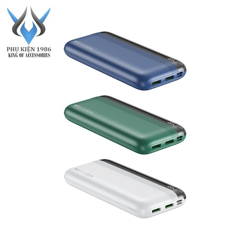 Pin sạc dự phòng Remax RPP-180 20000mAh 2 Inputs 3 Outputs, TypeC PD 20W, USB 22.5W  - Phụ Kiện 1986