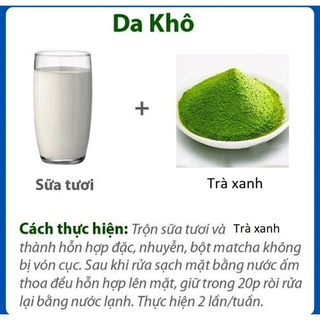 Bột trà xanh đắp mặt nạ 20g