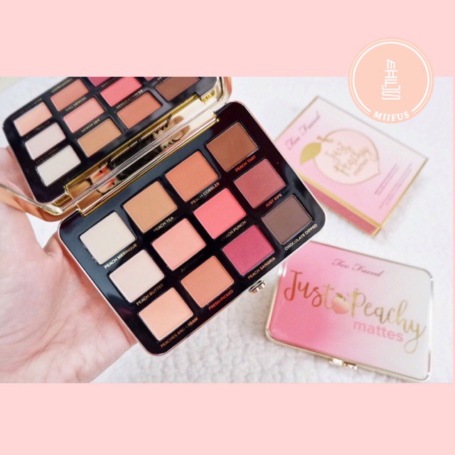 Bảng Mắt Too Faced Just Peachy Velvet Mattes Eyeshadow Palette