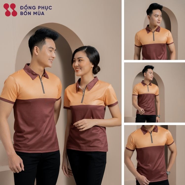 Áo Polo Nam / Nữ đẹp basic - Áo thun nam có cổ trụ bẻ,phối sọc ngang vải cá sấu cotton cao cấp hàng hiệu giá rẻ