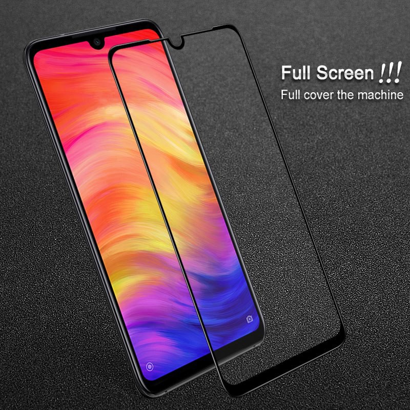 Kính cường lực Full màn hình Xiaomi Redmi 7/ Redmi Note 7/ Redmi Note 7s/ Redmi Note 7 Pro cao cấp, tặng kèm giấy lau