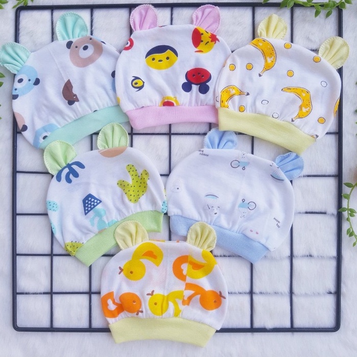 Mũ nón cho bé sơ sinh họa tiết dễ thương