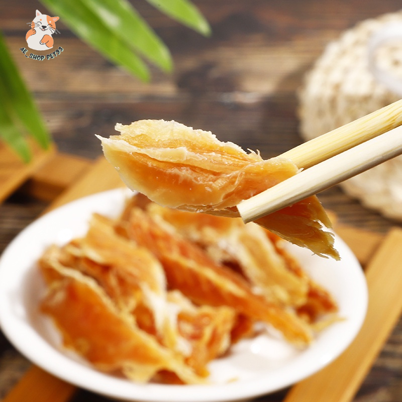 [SIÊU MỚI] Ức Gà sốt Mật ong , Thức Ăn Cho Chó Mèo, Đồ Ăn Vặt Chó Mèo, Dinh Dưỡng, Cao Cấp, Chất Lượng 400g