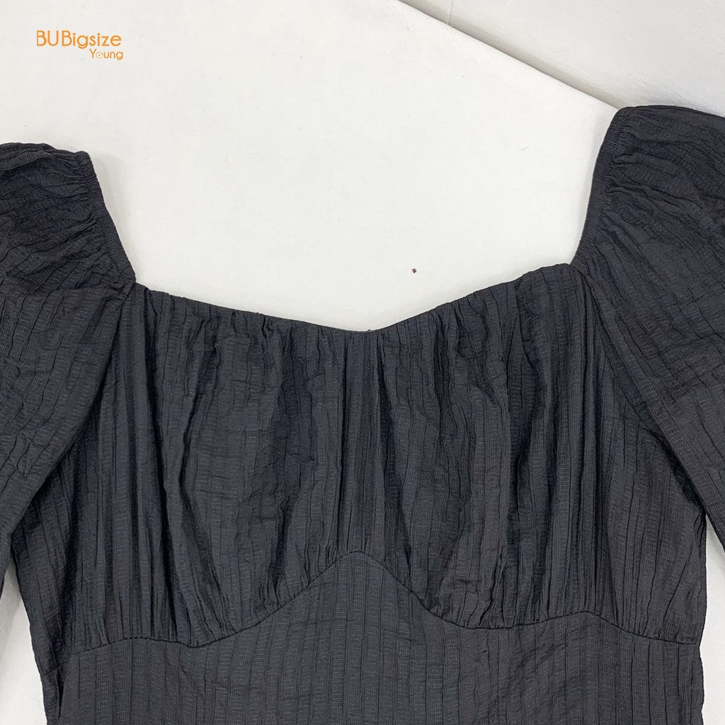Đầm tay dài bèo nhún dáng đuôi cá BIGSIZE (55kg đến 95kg) - 22T1YD66 - [BU Bigsize Young]