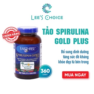 Tảo Mặt Trời Spirulina Gold Plus chính hãng nhập khẩu Mỹ tăng cường sức đề kháng tự nhiên 360 viên