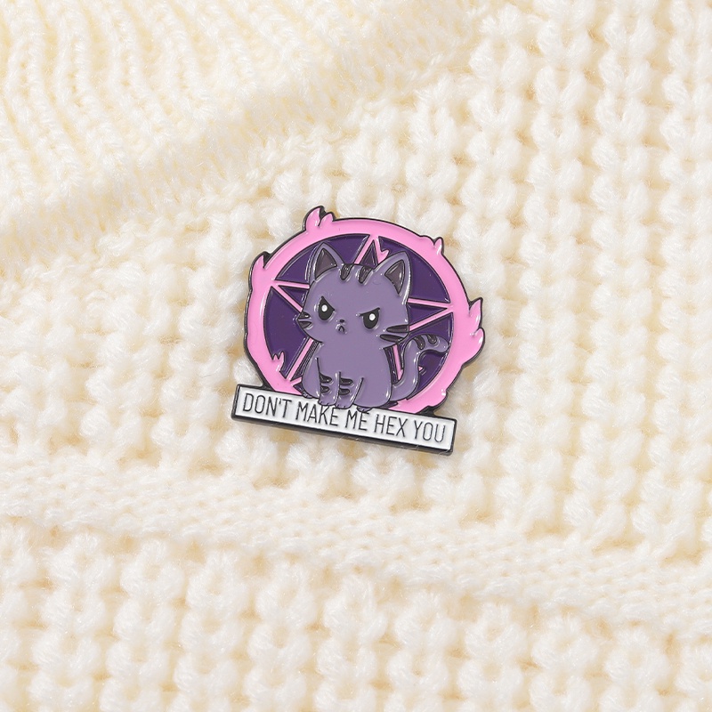 Ghim cài áo hình chú mèo dễ thương thích hợp cho nữ