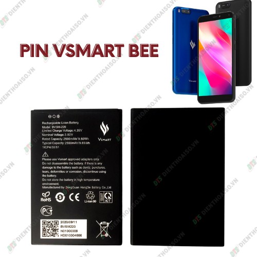 Pin vsmart active 1 và bee (zin new)