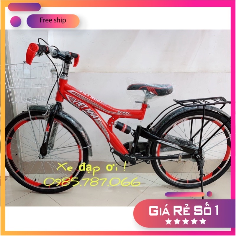 Xe đạp địa hình Việt Nhật nam, bền đẹp sang trọng - xe đạp thể thao size 20,24 - Hàng chất lượng cao