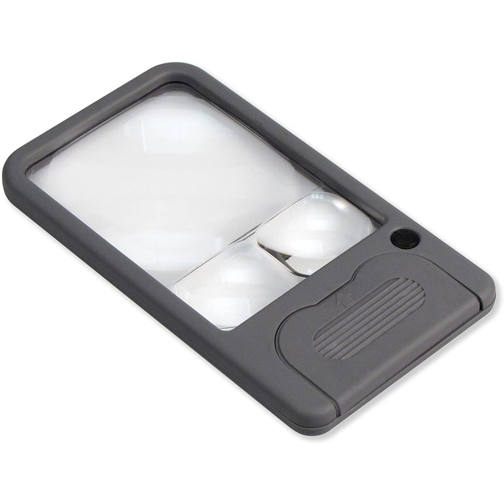 Kính lúp cầm tay bỏ túi có đèn Carson PM-33 Pocket Magnifier™ (6x / 4,5x / 2,5x) (Hãng Carson - Mỹ)
