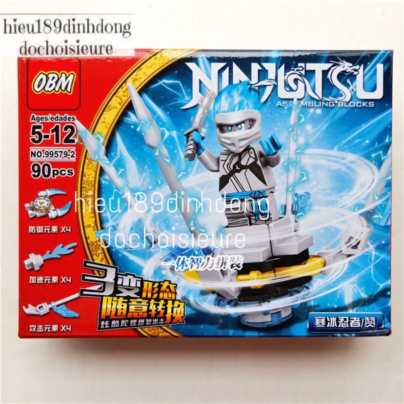 Lắp ráp xếp hình not Lego ninjago 99579 : 4 nhân vật ninja lốc xoáy