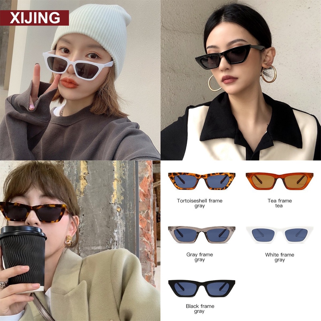 【COD】Kính mắt gọng mắt mèo in họa tiết da báo thời trang cổ điển phong cách ngôi sao Jennie thời trang