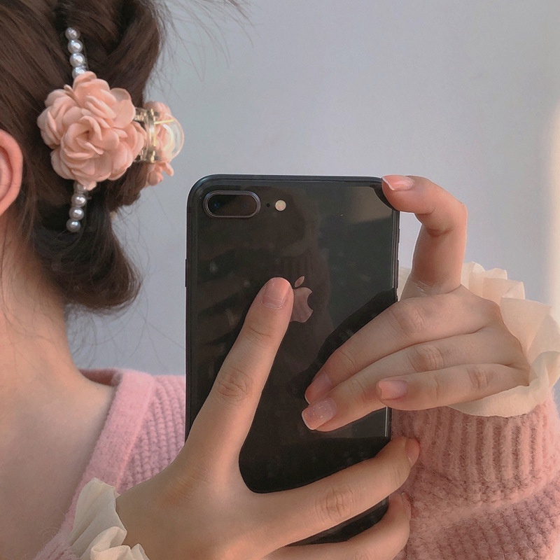 Kẹp Tóc Đính Ngọc Trai Giả Phong Cách Pháp Kiểu Mới 2022