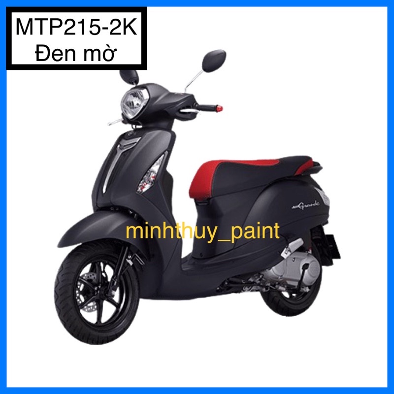 Sơn xe máy Yamaha Grande màu Đen mờ MTP215-2K Ultra Motorcycle Colors