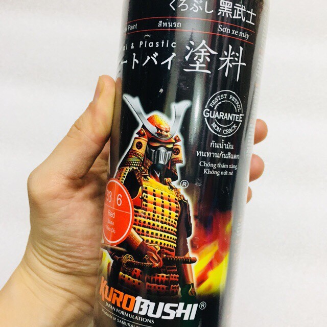 Sơn xịt Samurai - 33/6 MÀU ĐỎ 400ML