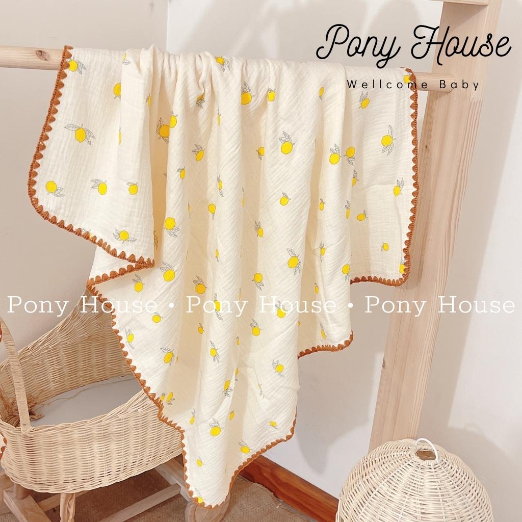 Chăn Xô Muslin - Khăn Tắm Đa Năng Phong Cách Hàn Quốc Cho Bé Từ Sơ Sinh KT 90*90cm