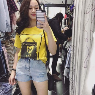 Combo Áo phông vàng và trắng