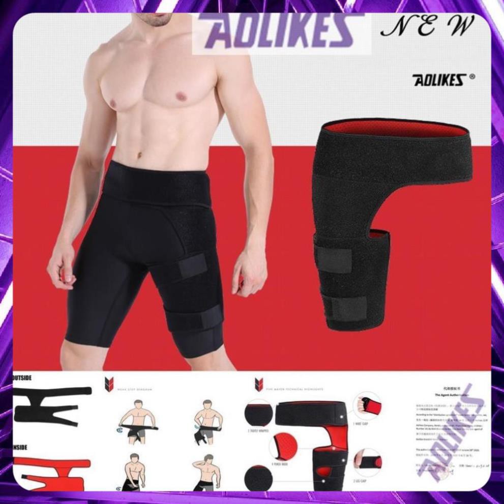 [Freeship] - AOLIKES HT 7958 - 1 chiếc - đai bụng + đùi chống căng cơ chuyên gym - chính hãng.