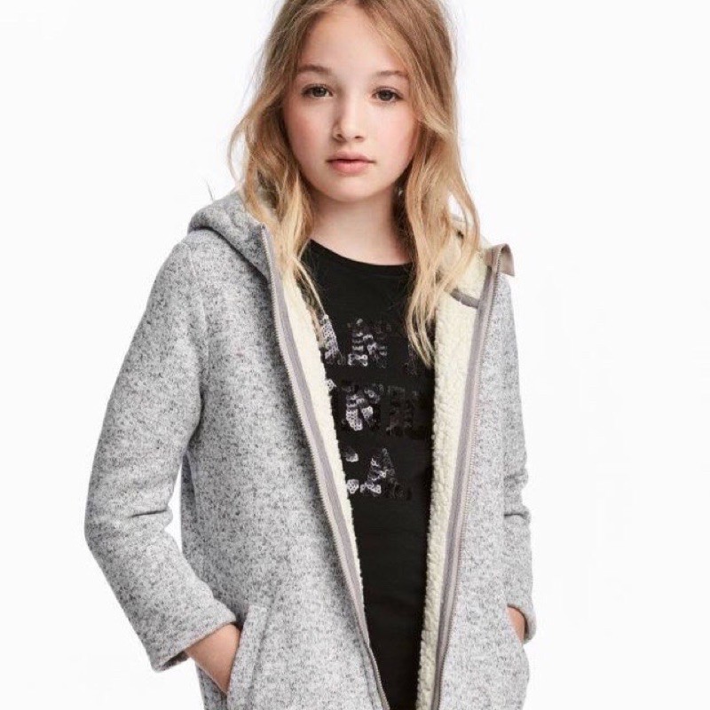 Áo khoác nỉ H&M lót lông cừu