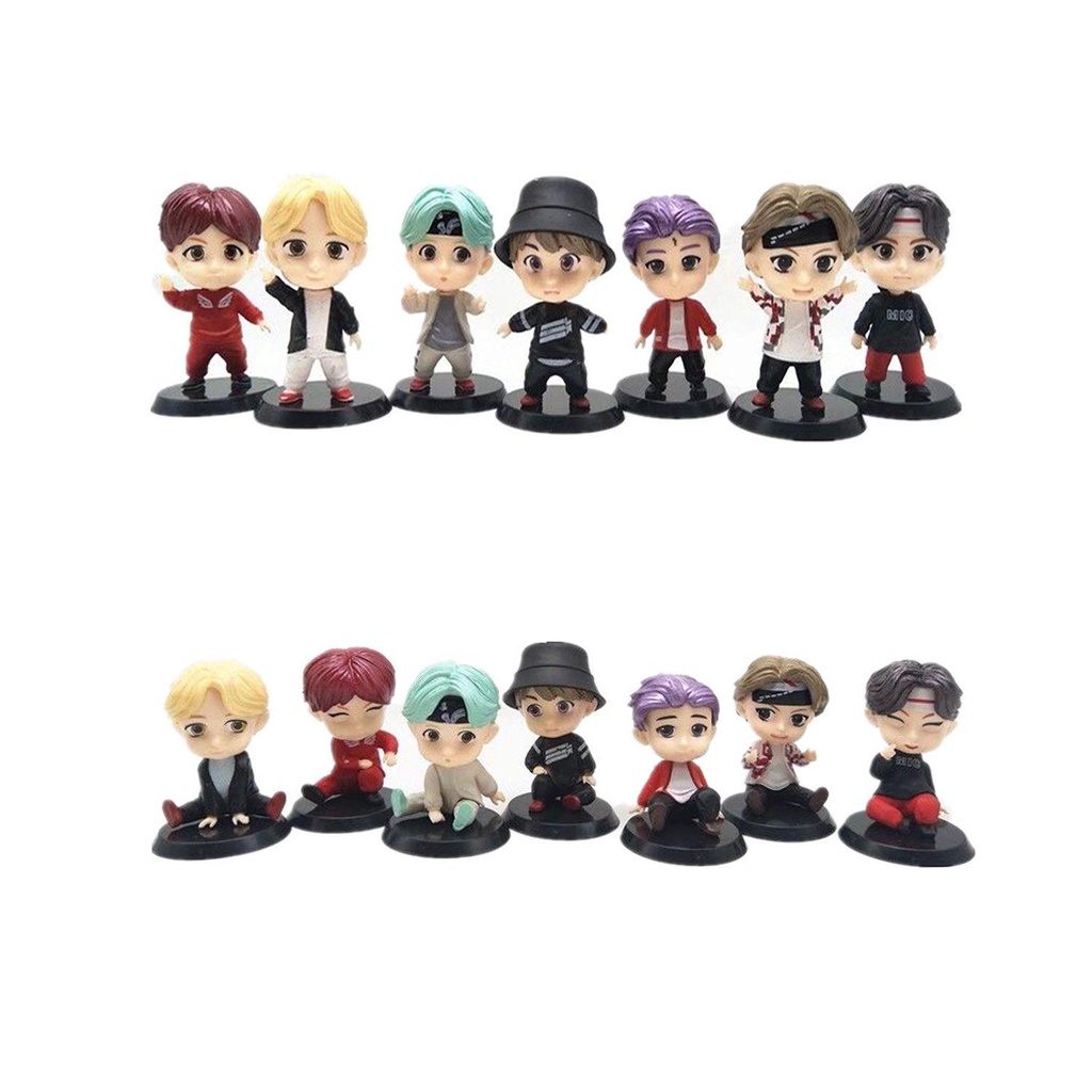 Bộ 7 Búp Bê BTS21 Mini Dễ Thương