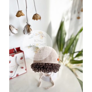 Mũ len tóc mái hàn xẻn 🍋🍋 xinh cho bé yêu 🧶