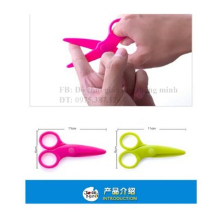 Kéo nhựa tập cắt an toan với bé yêu