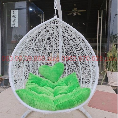 Xích đu đơn thư giãn xích đu tổ chim .xích đu mây nhựa