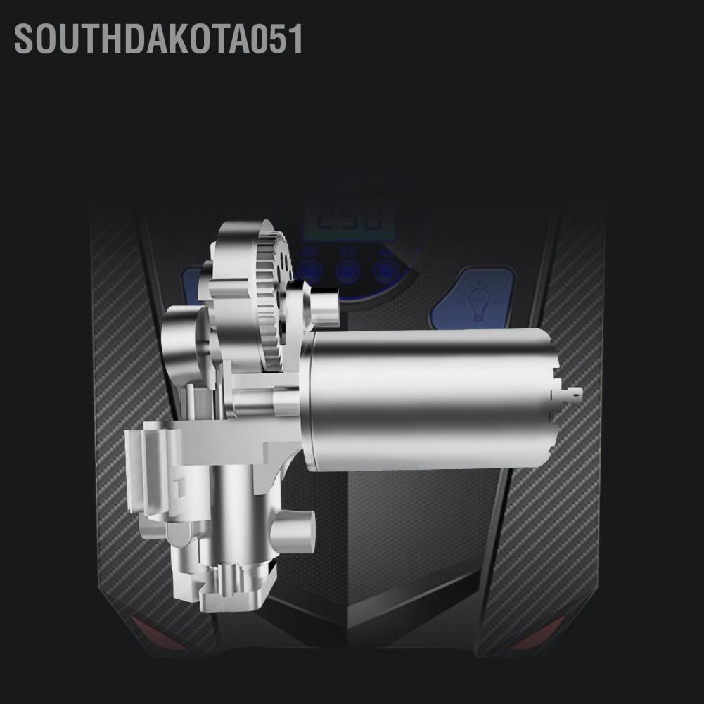 Hàng HOT Bơm Lốp Ô Tô - Bơm Hơi xe hơi Siêu Mạnh Aikesi Điện Tử Tự Ngắt di động với đèn LED【Southdakota051】