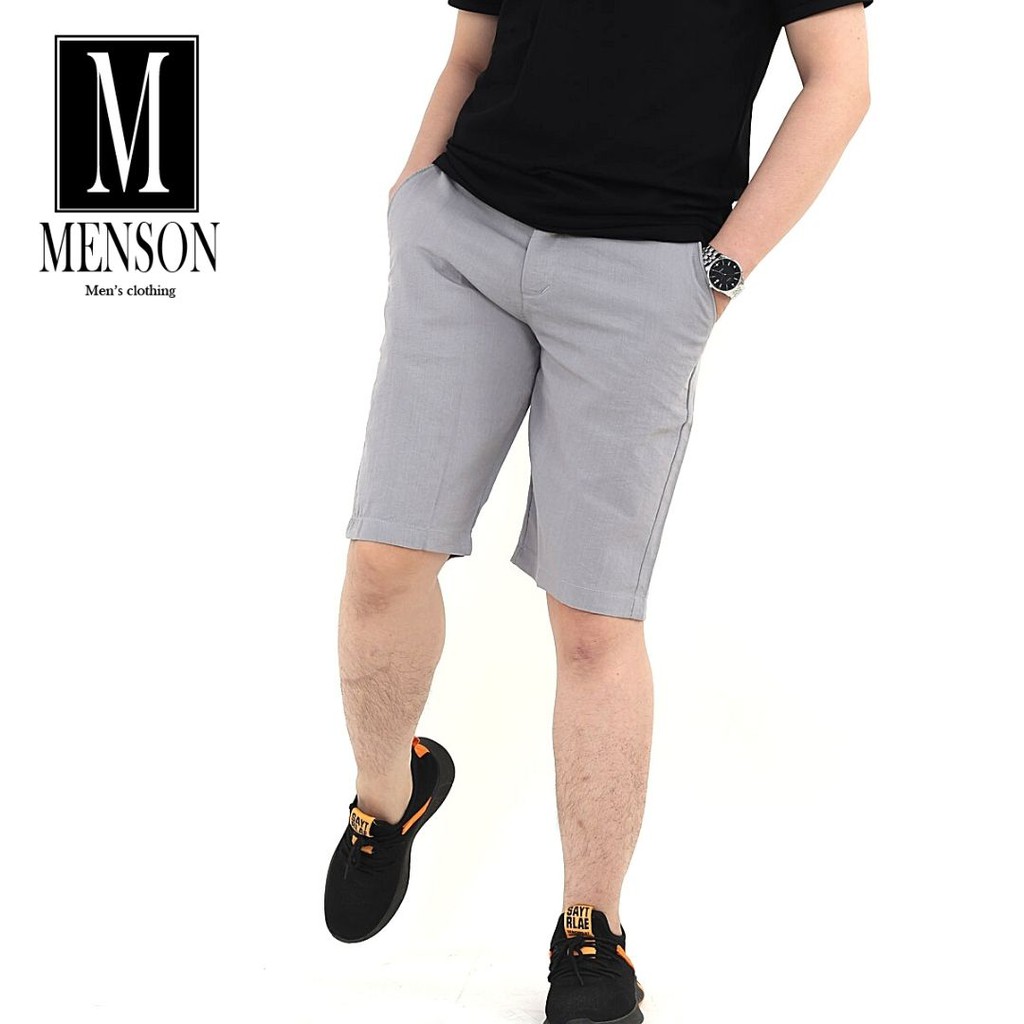 ⭐HÀNG CAO CẤP⭐Quần Short Đũi Nam Cao Cấp Mềm Mịn - Quần Sooc Ngố Đũi Nam Gài Nút Chất Mát - MENSON M509 | BigBuy360 - bigbuy360.vn