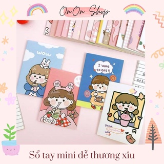 Sổ tay mini dễ thương, hình ảnh đáng yêu | Tặng kèm sticker