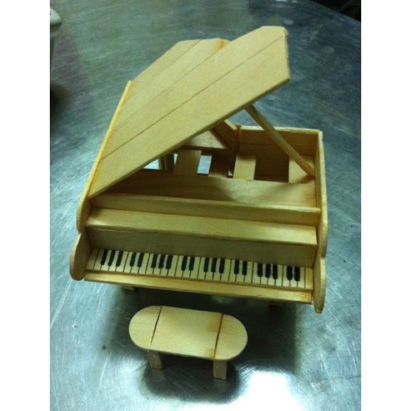 Đàn Piano mini bằng que gỗ handmade
