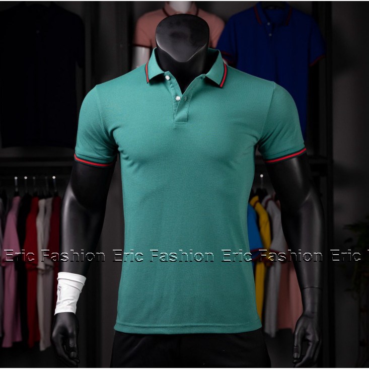 Áo polo nam nữ Eric Fashion, áo thun nam nữ cộc tay form rộng thể thao, áo phông cặp có cổ tay lỡ đẹp