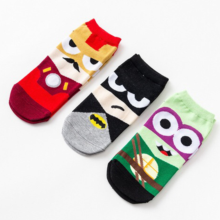 Vớ Cotton Thể Thao Họa Tiết Siêu Anh Hùng