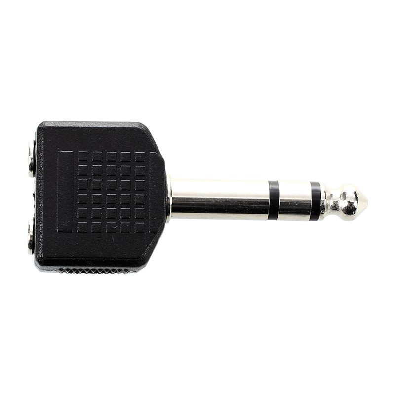 Đầu chuyển đổi âm thanh 6.5mm sang hai cổng 3.5mm chất lượng cao