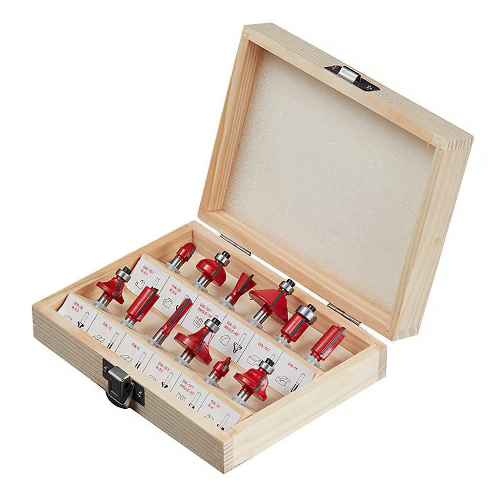 Mũi Phay Gỗ - Bộ Mũi Soi Gỗ 12 Chi Tiết