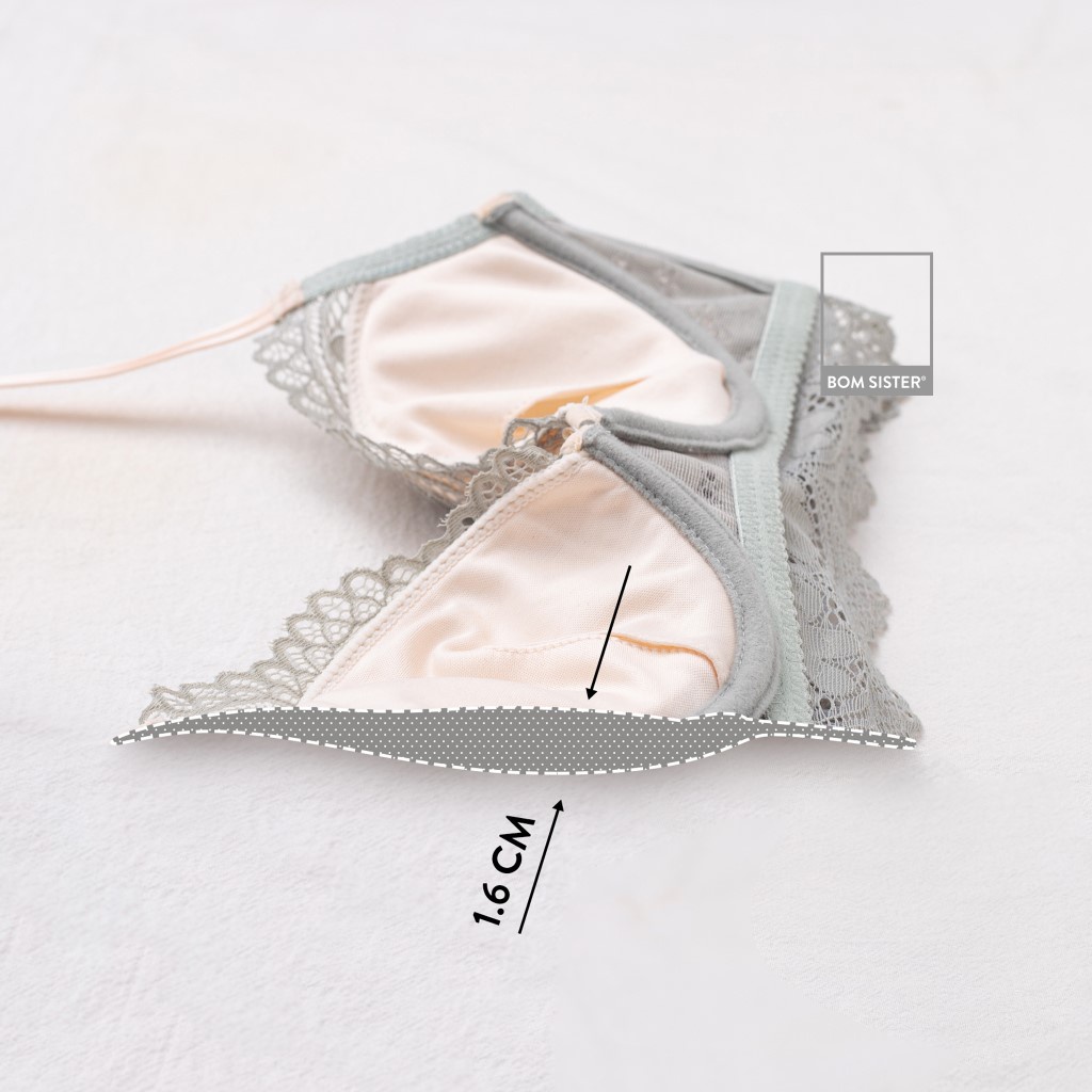 [Mã FARSBRBOM1 giảm 10% đơn 99K] Áo lót mút vừa ren hoa có gọng mút tháo được nâng ngực tự nhiên BOM SISTER A2369 | BigBuy360 - bigbuy360.vn