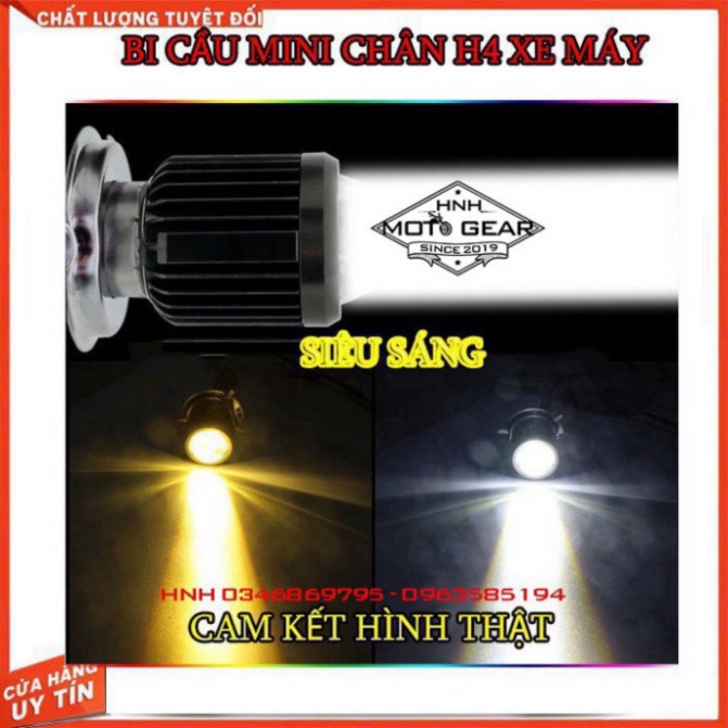 Bi Cầu Led Mini 2 Màu Vàng Trắng 12W